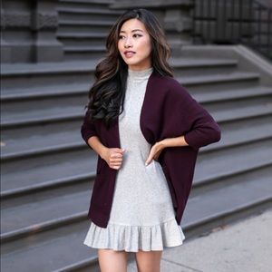 Express Maroon Colored Cardigan